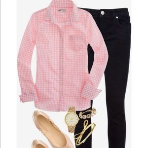 J. Crew Gingham Buttoned Down Shirt